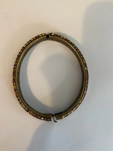 Pulsera Joan Rivers Pave Ovalada Cristal Bronce. Foto 3 de 3