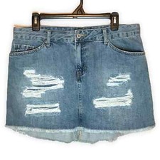 Vanilla Star Mini Denim Skirt Size 11