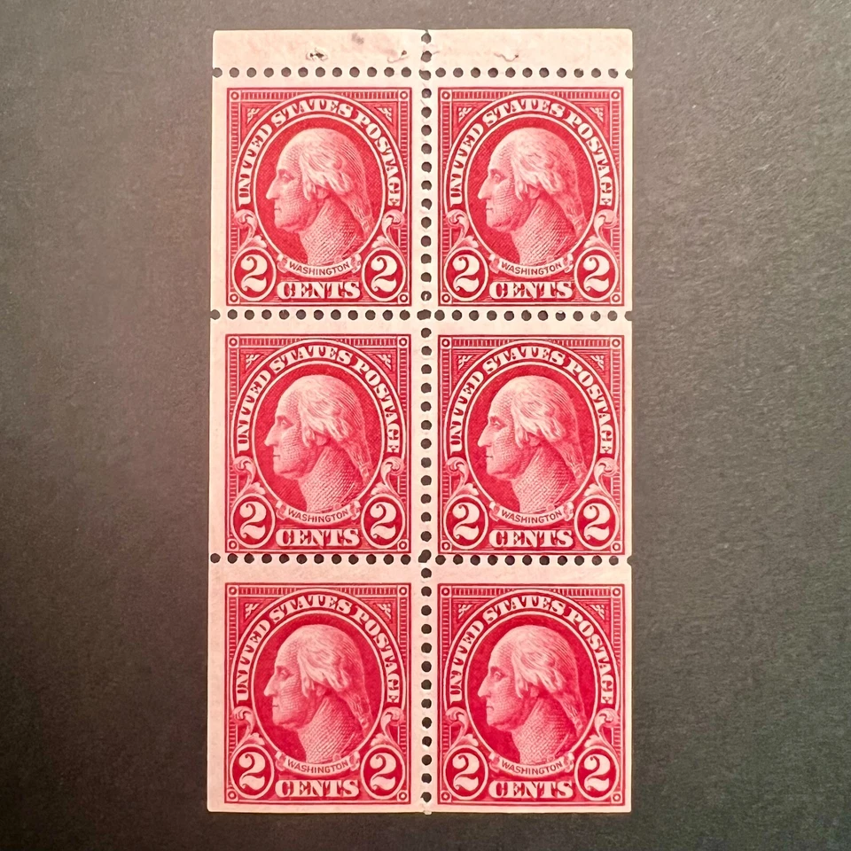 1923, 1942, 1954, 1958, 1968 - LOT of (6) US Booklet Panes of (6); MINT, Prexie - Image 3 of 4