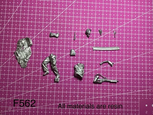 1/35 resin figure model Vietnam War US Machinegun soldier unassembled unpainted - Afbeelding 5 van 5