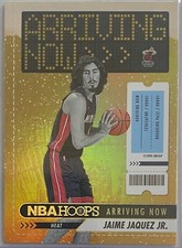 2023-24 Panini NBA Hoops Winter Arriving Now Holo #30 JAIME JAQUEZ JR. RC Heat