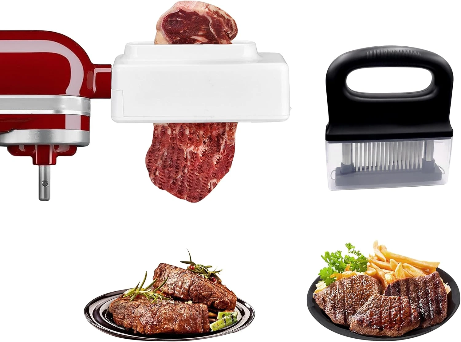 Meat Tenderizer Attachment for Ka Stand Mixer,Meat Tenderizer Tool with 48 Stain