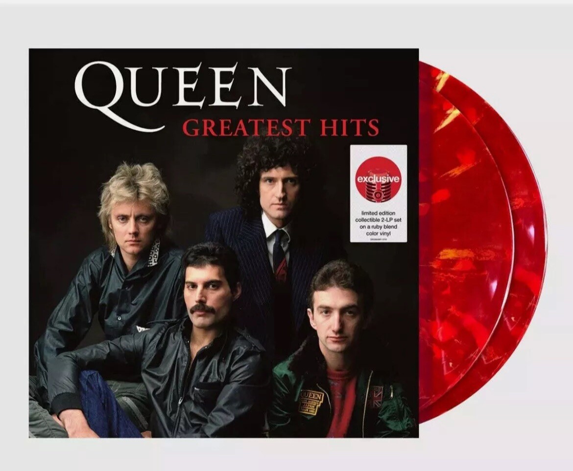 Queen Greatest Hits Vinyl - 2LP US Import  -  Ruby Red Coloured Vinyl NEW SEALED