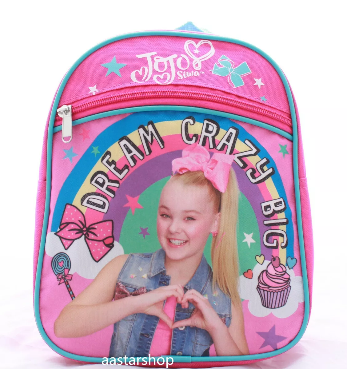 JoJo Siwa Girls Toddler Small School Backpack Book Carry Bag Play Fun Kids  10