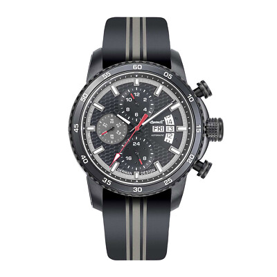 Ingersoll Uhr Bison No.74 IN1717BK Herrenuhr Automatik Schwarz Textil Armbanduhr