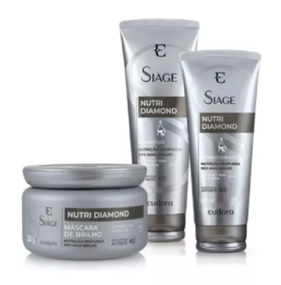 Eudora Siàge Nutri Diamond Kit Shampoo Conditioner Mask Deep Nourishing
