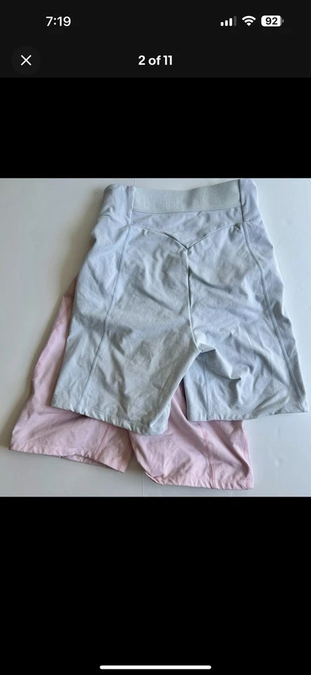 Gymshark Flex Cycling Shorts Pastel High-Waisted Workout Women's Size Medium - Image 2 of 4