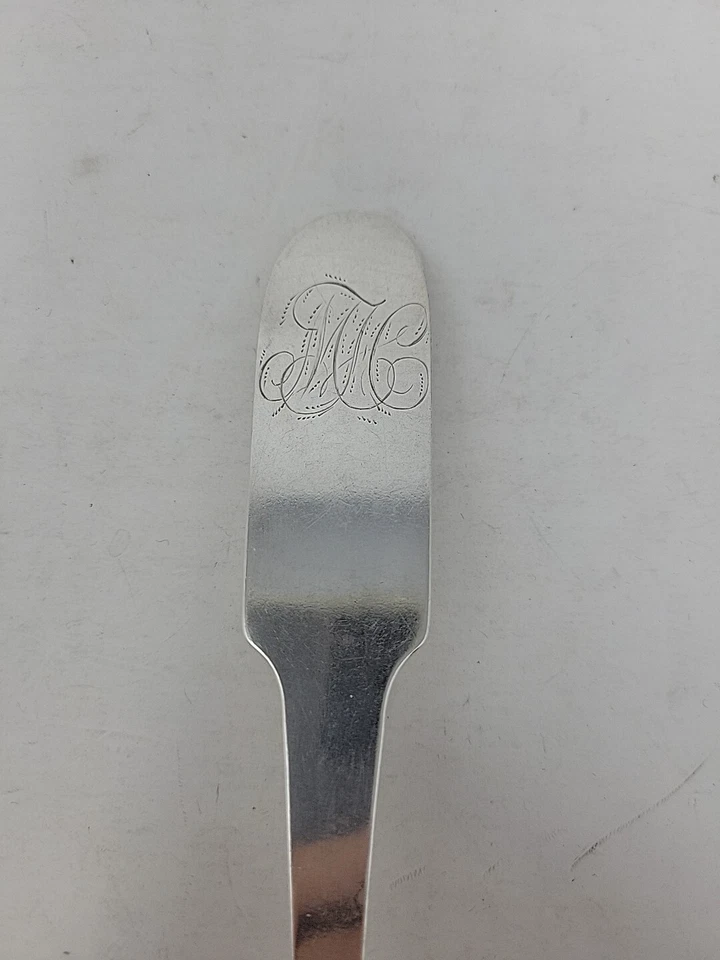 Moneda plata 9 1/2" cuchara para servir SAMUEL WILLIAMSON Philadelphia PA 1794-1813 #1 Foto 2 de 4