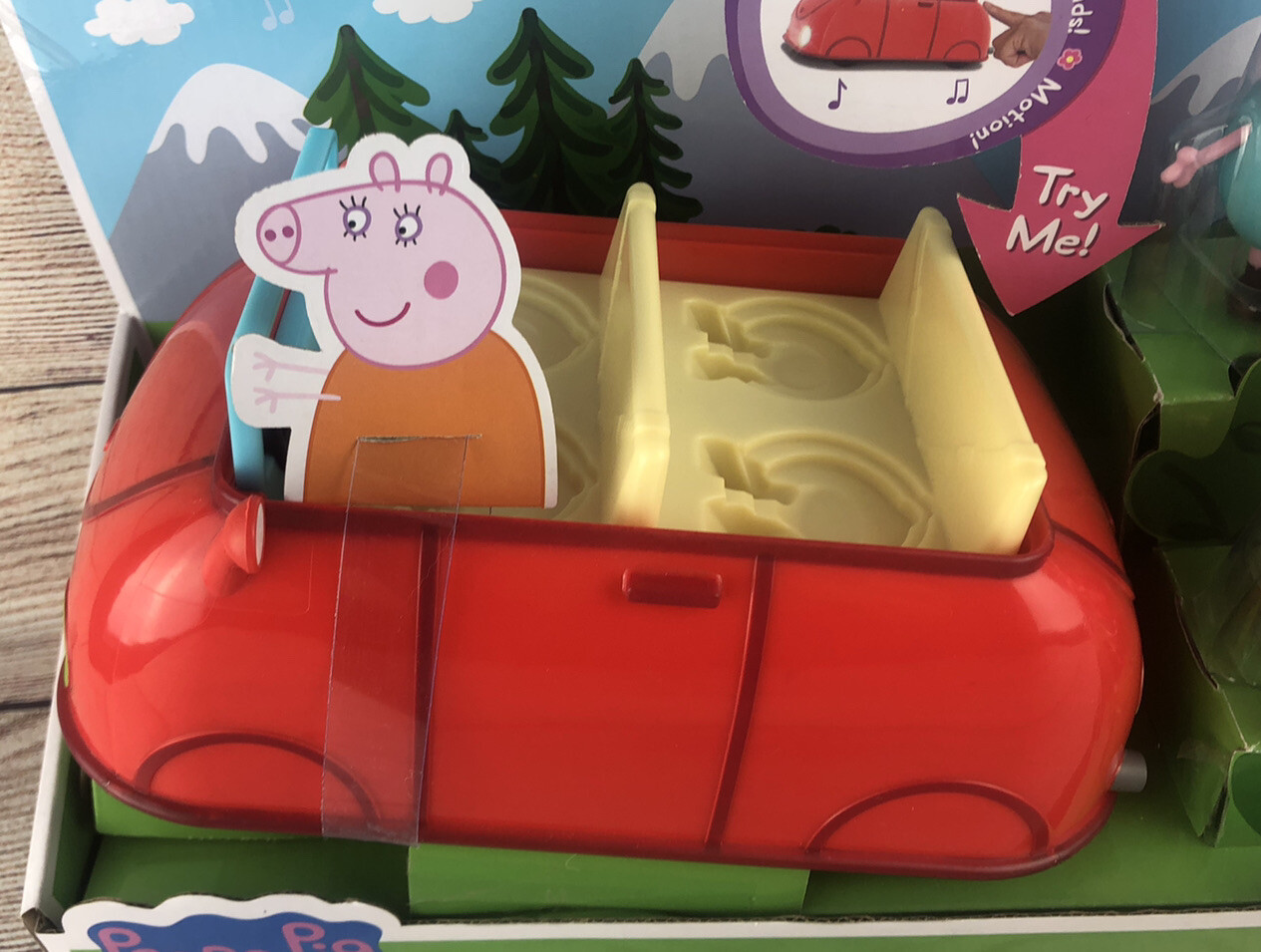 peppa pig lights & sounds family fun car