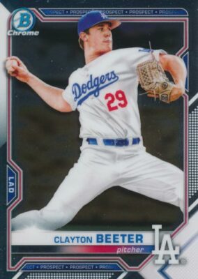 2021 Bowman CHROME PROSPECTS #16 CLAYTON BEETER - Los Angeles Dodgers