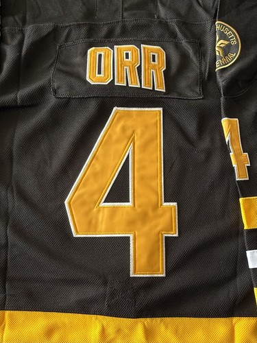 Bobby Orr Boston Bruins Black "1975-1976 Bicentennial Throwback" CCM NHL Jersey - Picture 5 of 8
