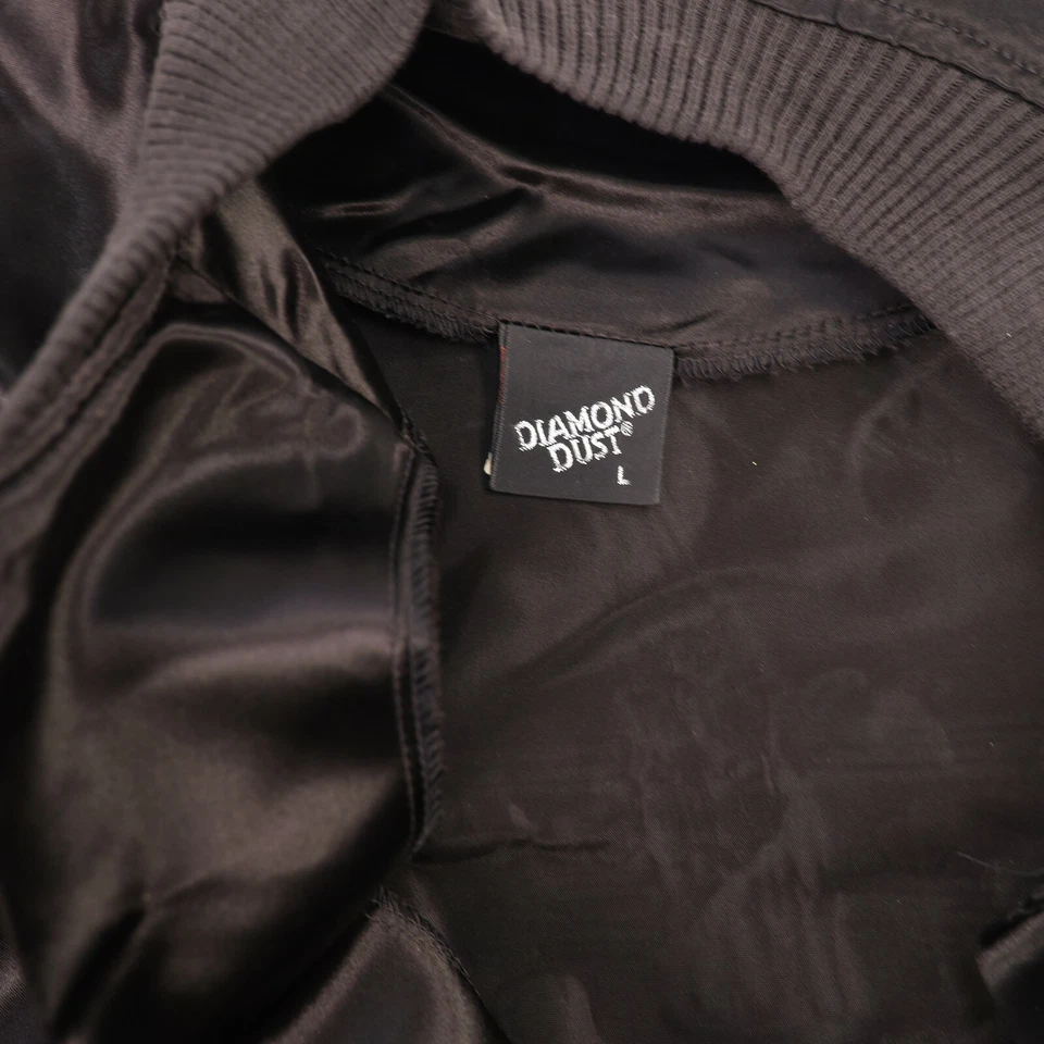 Chaqueta De Colección Beale Street Satén Talla Oro Brillo Memphis Azul Diamante Polvo Foto 4 de 4