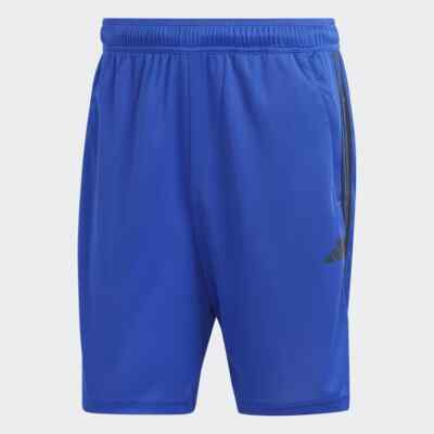 adidas Men's Training Essentials Pique 3-Stripes Zip Pocket Shorts