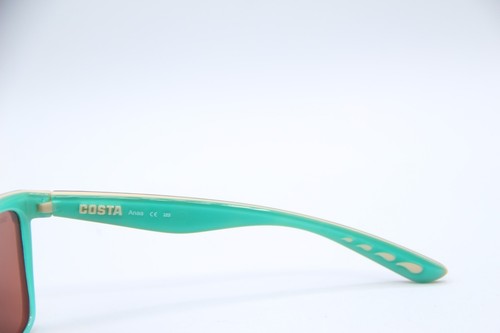 NEW COSTA DEL MAR ANAA 123 HAVANA BEIGE POLARIZED AUTHENTIC SUNGLASSES 55-16 - Picture 5 of 5
