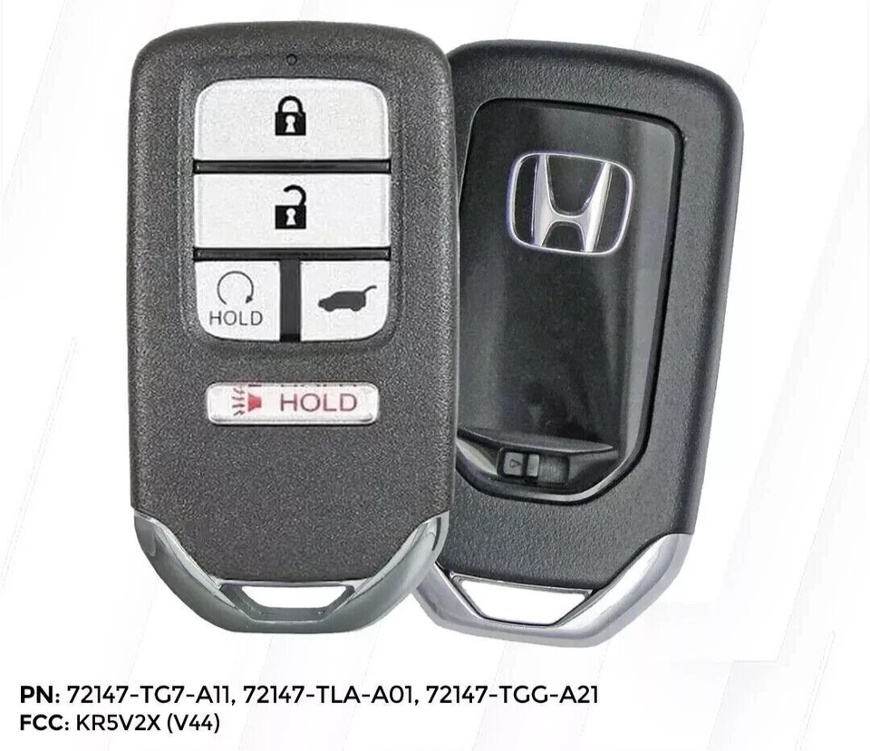OEM Honda Smart Key Fob Remote KR5V2X For CR-V Pilot Civic OEM Honda Smart Key Fob For CR-V, Pilot, Civic Hatch - Remote Start, Keyless Entry, Model KR5V2X Honda Key Fob Cover - Foto 6