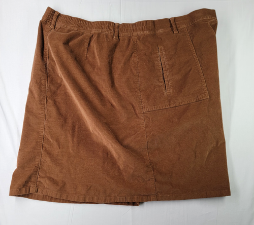 J. Jill A-Line Skirt Size XL Brown Ultra soft Pincord Corduroy - Picture 15 of 20
