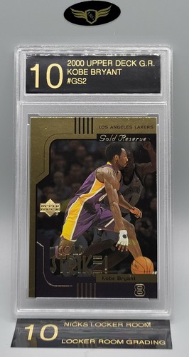 2000 Upper Deck Gold Reserve Los Angeles Lakers KOBE BRYANT #GS2 mint LRG 10