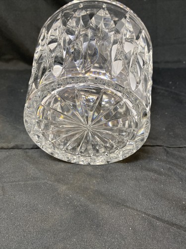 Vintage Heavy Polished Lead Crystal Water Pitcher 8-1/4" Tall - Picture 7 of 8