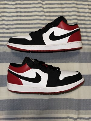 Nike Air Jordan Low Black Toe 2019 Adult Men Red Basketball Athletic 