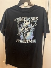 Disney Tim Burton s The Nightmare Before Christmas Medium Black T Shirt
