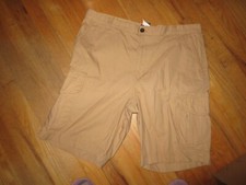 Men's Chaps Tan Cargo Shorts Size 38 Excellent Condition