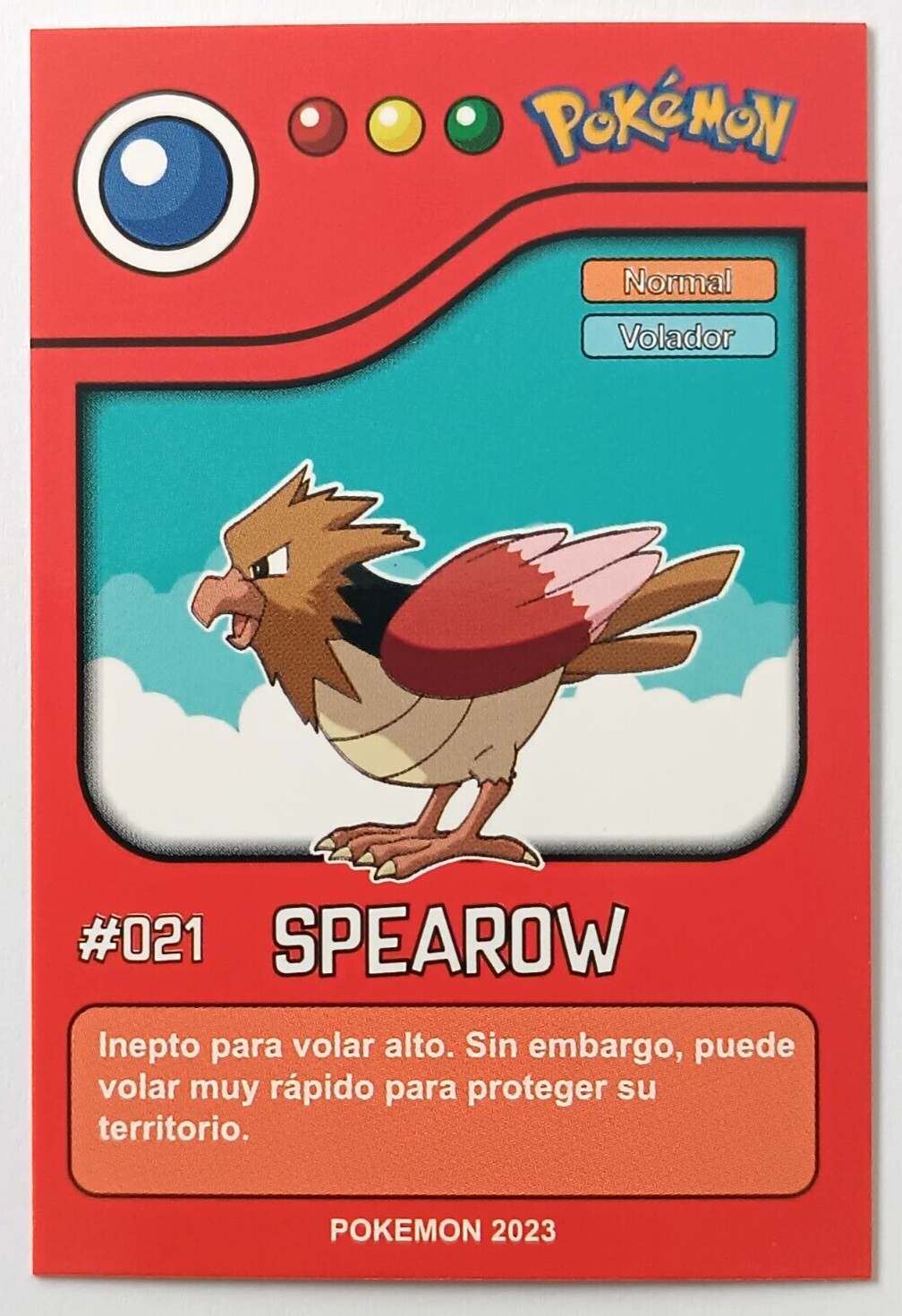 CARD POKEMON POKEDEX EC VOL. II #187 HOPIP 2023 Johto PERU South America