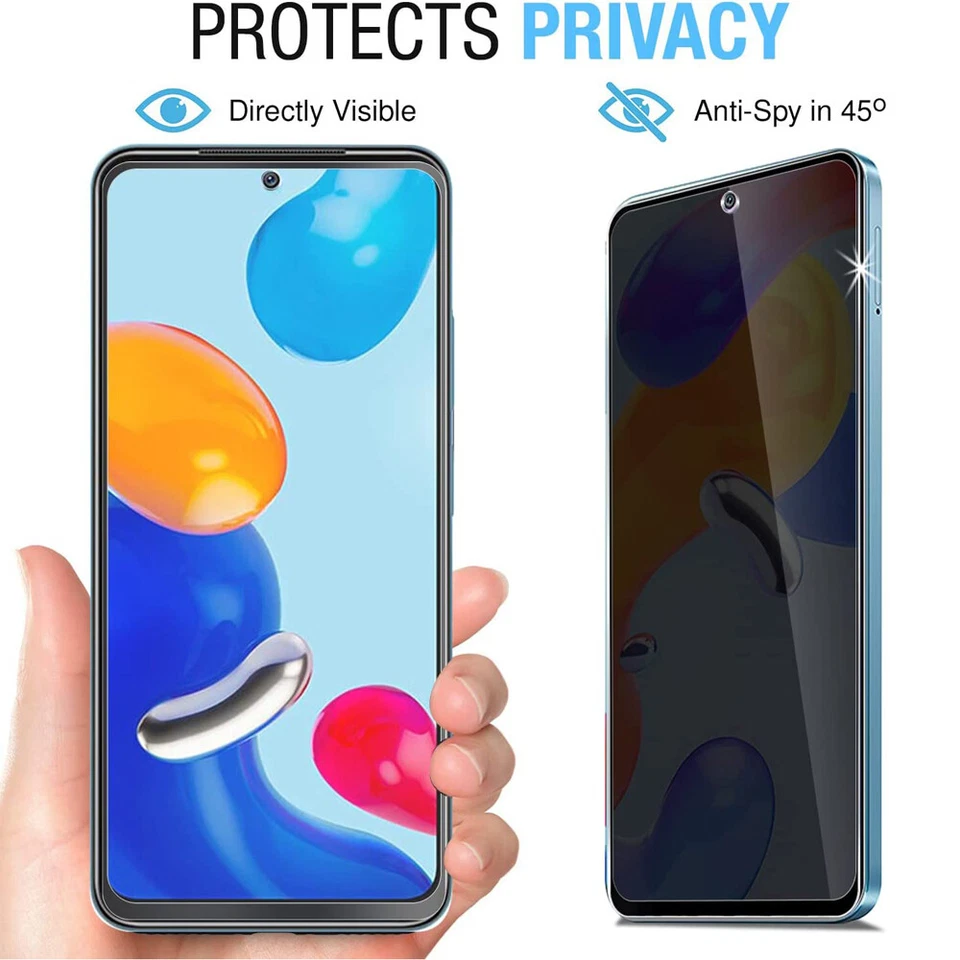 For Xiaomi Redmi Note 14 13 12 Pro 11 10 Privacy Tempered Glass Screen Protector - Image 4 of 4