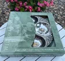 New in Box - Wilton Armetale Christmas Lights Sectioned Tray Platter Retail $60