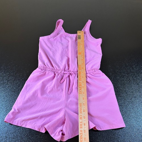 All in Motion Romper Sleeveless Drawstring Waist Casual Comfy Girls Medium (8) - Picture 7 of 11