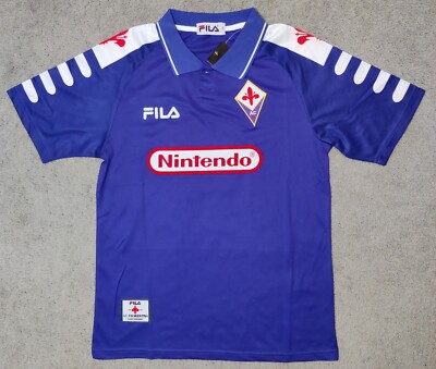 Fiorentina 1998/99 Batistuta #9 Home Retro Vintage Soccer