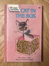 Cat in the Box  vintage  Wonder Books Easy Reader Dana Michel  1963