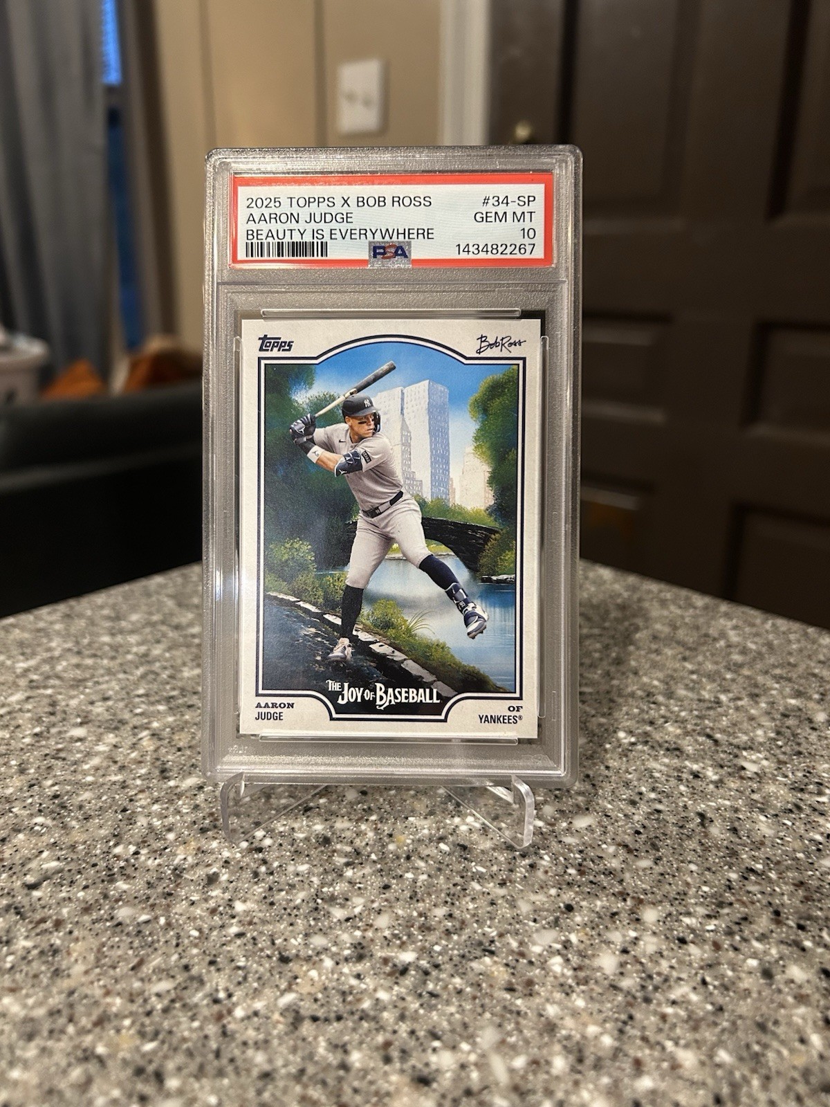 2025 Topps x Bob Ross Beauty is Everywhere Aaron Judge 34-SP PSA 10 Gem Mint 💎