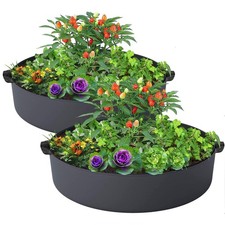 Bolsas de cultivo de 50 galones, cama de jard n elevada de tela grande con asas