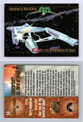 Enterprise Vs. Bird Of Prey #54 Star Trek Master Series 1993 Skybox Trading Card