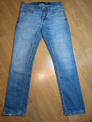 BKE Alec Jeans Mens 30x30 Straight Leg Slight Distressed Medium Wash Denim Pants
