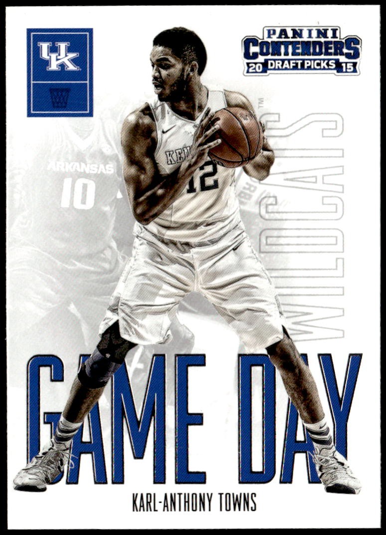 2015 Panini Contenders Draft Picks #22 Karl-Anthony Towns Game Day Rookie E1