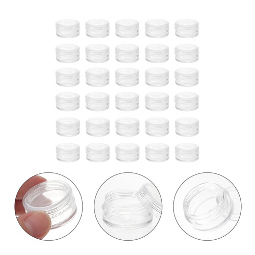30 Stück Kunststoff Transparent Probenbehälter Creme Aufbewahrungsboxen für Kosmetik - Bild 9 von 10