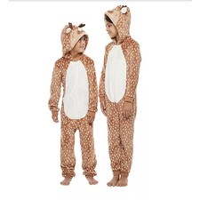 NEW North Pole Reindeer Kids Unisex Matching Family One Piece Pajama Size S/8