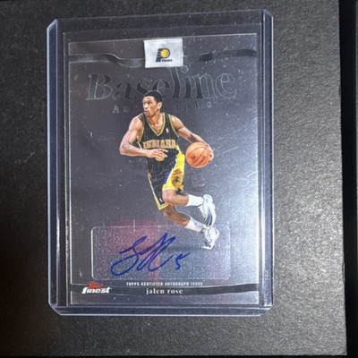 2025-26 Topps Finest Baseline Autographs Jalen Rose Indiana Pacers Autograph