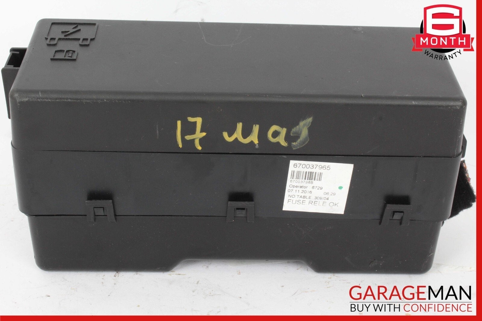 17-20 Maserati Levante M161 Rear Fuse Relay Box Junction Terminal OEM