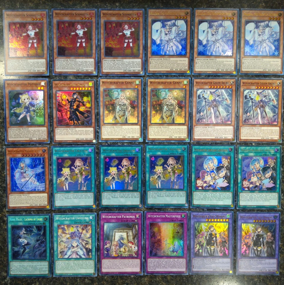 Witchcrafter DECK CORE Shmietta Madame Verre Magic - Lacrima of Light Yugioh Witchcrafter DECK CORE Shmietta Madame Verre Magic - Lacrima of Light Yugioh