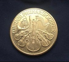Philharmonic 1998 Weiner -Gold Plated - Novelty/Fantasy Coin/Austrian
