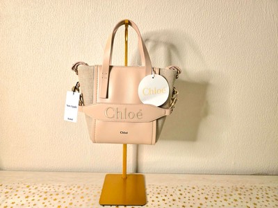 Chloe Sense Small Tote Bag Beige Full Set