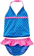 OshKosh B'gosh Baby Girls' 2 Piece Heart Print Tankini Set 9 Months