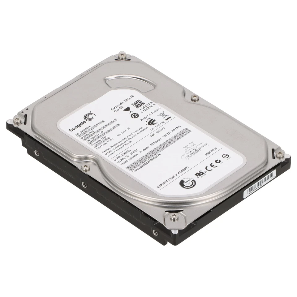 Lenovo SATA Festplatte 500GB 7,2k SATA2 3,5" - 45K0405 45K0410