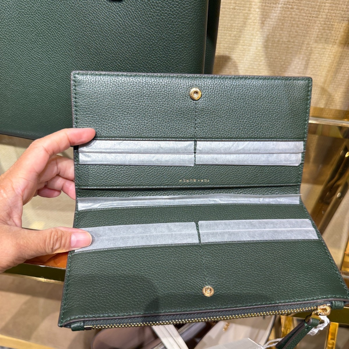 Tory Burch Blake Small Tote 177133 & Blake Slim Wallet Pebbled 