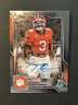 2025 Bowman Chrome University Autograph Auto #TJP TJ T.J. Parker Clemson 1st