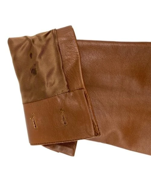 Gucci Giacca Sartoriale Pelle Marrone Donna 38 M 122328.XN064