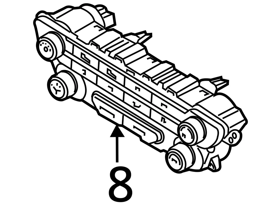 OEM Climate Control Dash Mounted ID 97250A9140WK  16-21 SEDONA 1403777 - Image 4 of 4