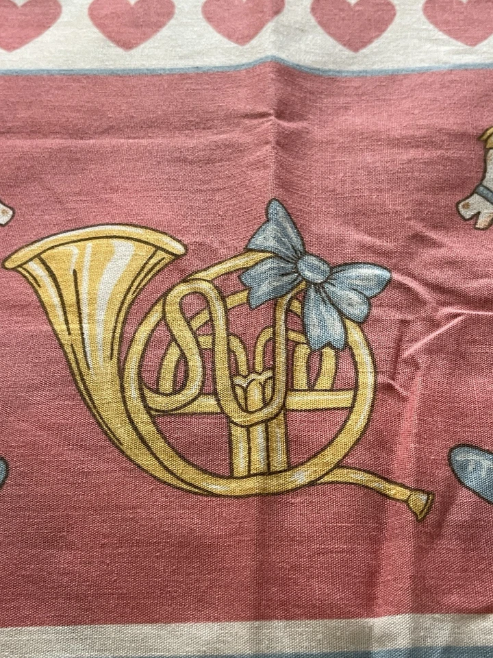 "Edredón de cuna de colección de tela de oso mecedor algodón pastel 35""x 44"" NUEVO Foto 3 de 4